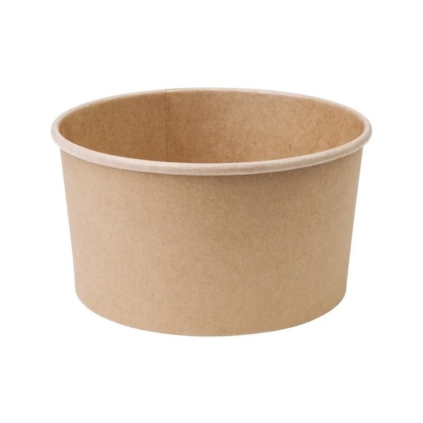 Ronde kraft saladeschaal 1L | 300 stuks