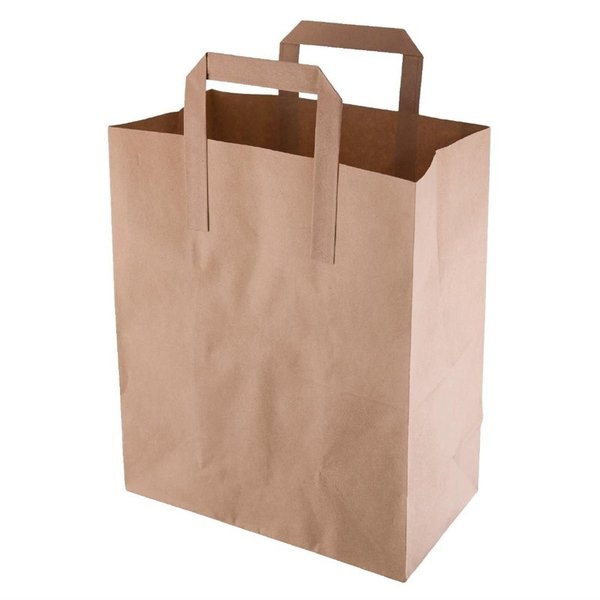 Bruine medium papieren tassen recyclebaar | 250 stuks | 215x115x255(h)mm