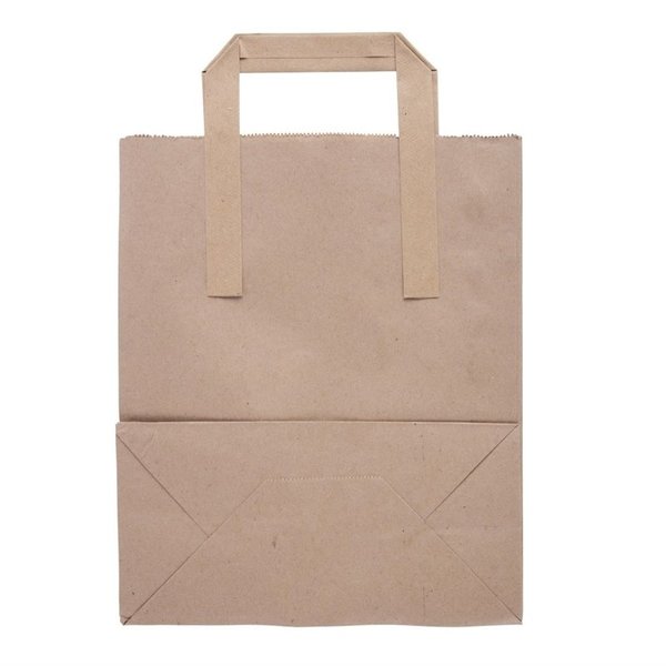 Bruine medium papieren tassen recyclebaar | 250 stuks | 215x115x255(h)mm