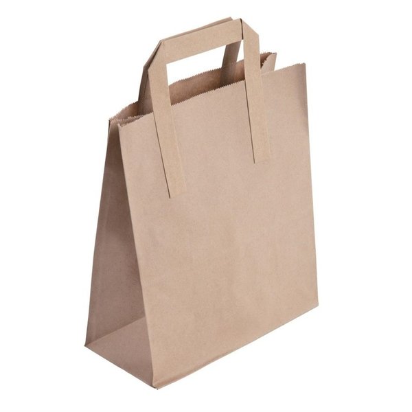 Bruine kleine papieren tassen recyclebaar | 250 stuks | 180x95x215(h)mm
