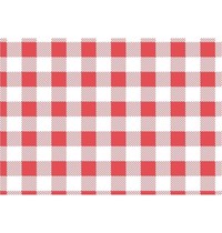 Gastronoble Vetvrij rood gingham papier 25x25cm | 200 stuks Gastronoble Vetvrij rood gingham papier 25x25cm | 200 stuks