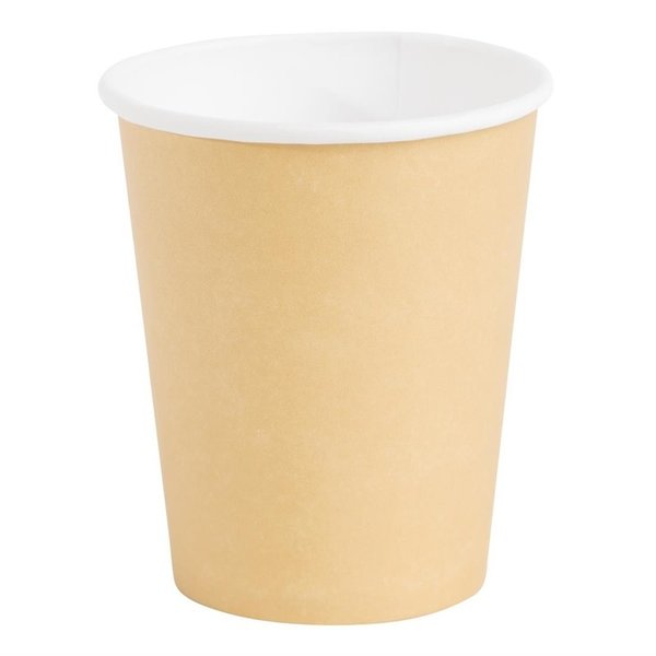 Koffiebekers enkelwandig lichtbruin 23cl | 50 stuks | 9(h) x 8,3(Ø)cm