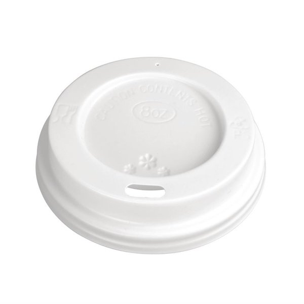 Deksels voor 23cl koffiebekers | 50 stuks | 1,6(h) x 8(Ø)cm