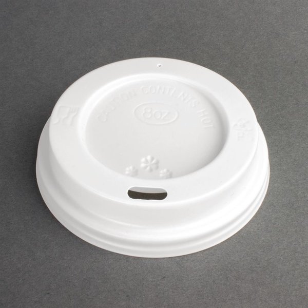 Deksels voor 23cl koffiebekers | 50 stuks | 1,6(h) x 8(Ø)cm