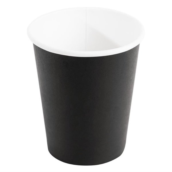 Koffiebekers enkelwandig zwart 23cl | 50 stuks | 9(h) x 8,3(Ø)cm