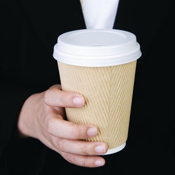 Deksels voor 34 en 45cl koffiebekers | 50 stuks | 1,7(h) x 9,3(Ø)cm