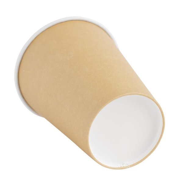 Koffiebekers enkelwandig lichtbruin 34cl | 1000 stuks | 11(h) x 8,95(Ø)cm