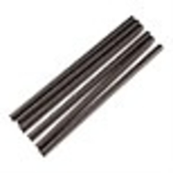 Composteerbare zwarte papieren cocktailrietjes | 250 stuks | 14(l) x 0,5(Ø)cm