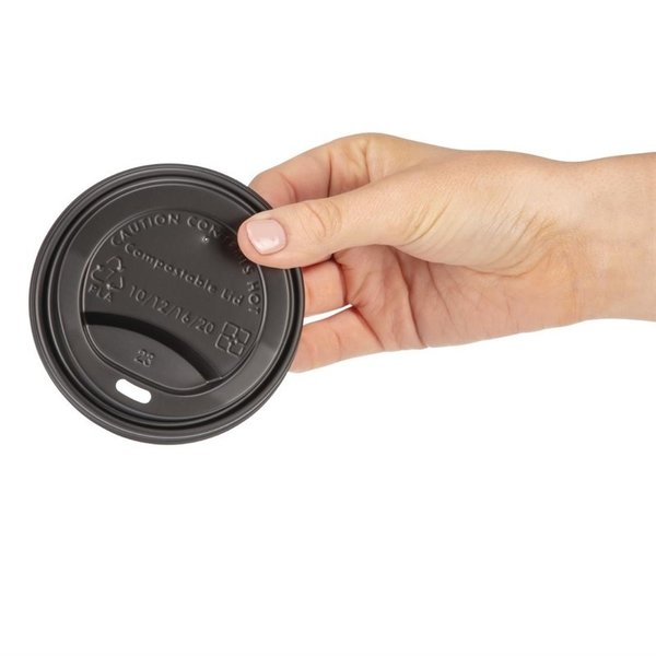 Composteerbare deksels voor 34cl koffiebekers | 50 stuks | 9,3(Ø)cm