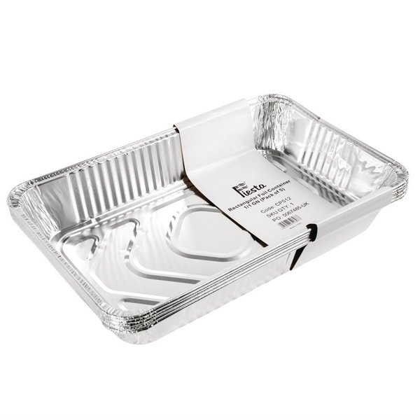 Serveerschalen | Aluminium | 1/2 GN | 5 Stuks | 325x260mm