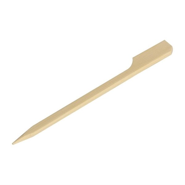 Biologisch afbreekbare bamboeprikkers peddelvorm 9cm | 100 stuks