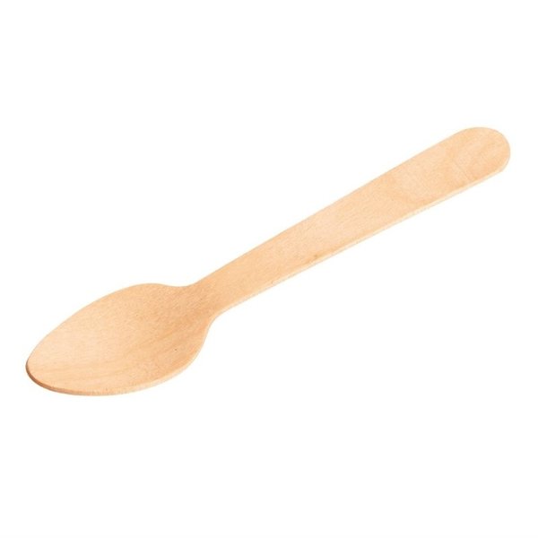 Biologisch afbreekbare houten theelepels | 100 stuks | 11(l)cm