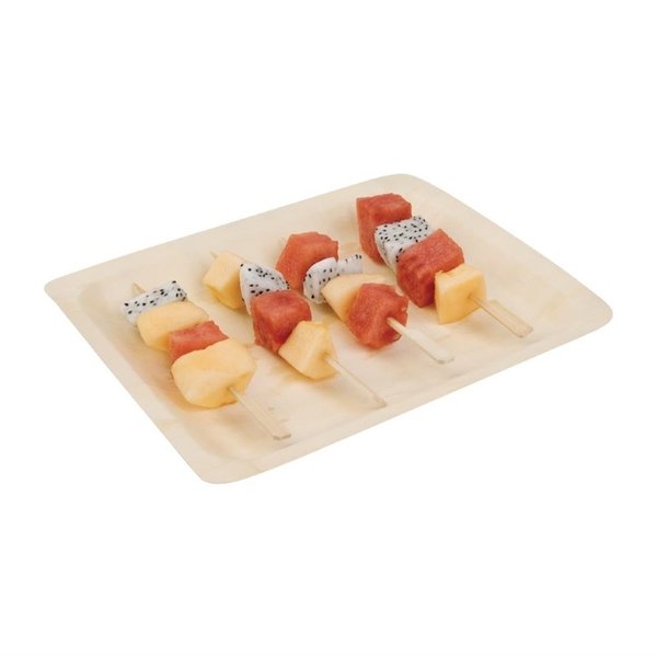Biologisch afbreekbare bamboeprikkers peddelvorm 18cm | 100 stuks
