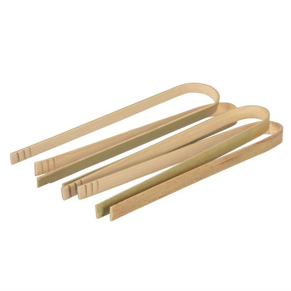 Biologisch afbreekbare bamboe tangen 16cm | 50 stuks