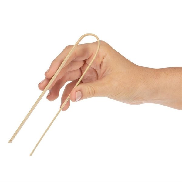 Biologisch afbreekbare bamboe tangen 16cm | 50 stuks