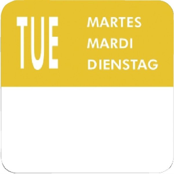 Weekdagen stickers | 7000 stuks | 2,4cm(h) x 2,4cm