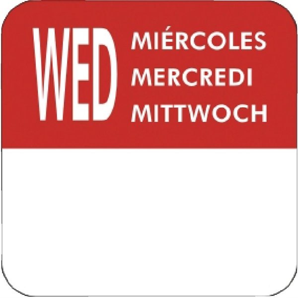Weekdagen stickers | 7000 stuks | 2,4cm(h) x 2,4cm