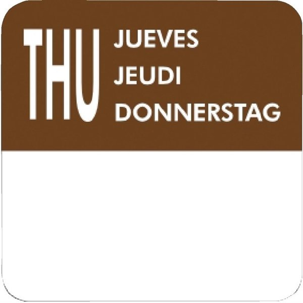 Weekdagen stickers | 7000 stuks | 2,4cm(h) x 2,4cm