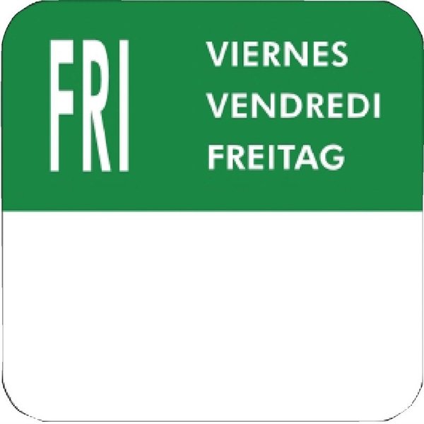 Weekdagen stickers | 7000 stuks | 2,4cm(h) x 2,4cm