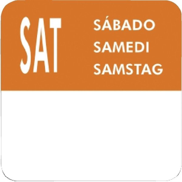 Weekdagen stickers | 7000 stuks | 2,4cm(h) x 2,4cm