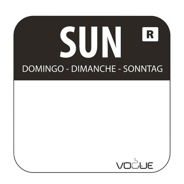 RVS sticker dispenser + stickers | 24x24mm sticker