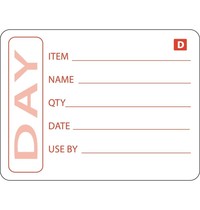 Vogue Oplosbare voedseletiketten voorbereide gerechten | 250 stuks | 5(h)x7,5cm 