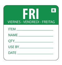 Vogue Voedseletiketten kleurcode vrijdag | 500 stuks | 4,9(h)x6(b)cm Vogue Voedseletiketten kleurcode vrijdag | 500 stuks | 4,9(h)x6(b)cm