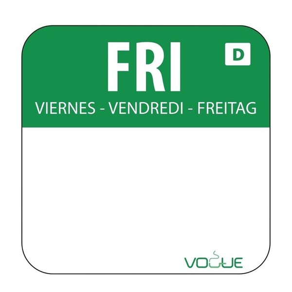 Oplosbare blanco voedseletiketten vrijdag | 1000 stuks | 2x2cm