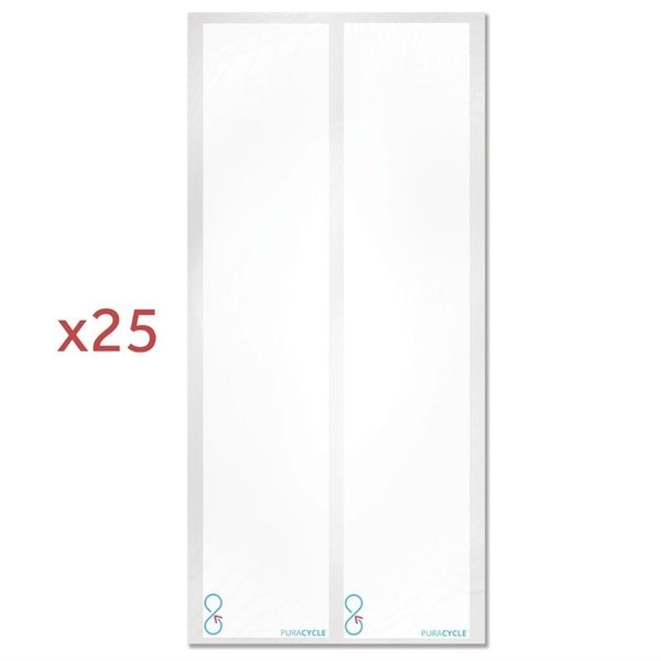 Herbruikbare blanco flesetiketten set | 25 stickers, 3 markers en 2 poetsdoeken