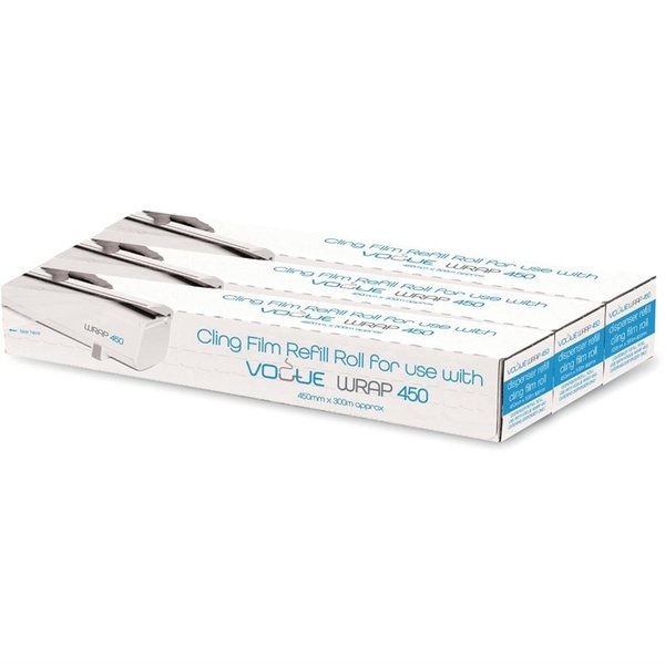 Vershoudfolie na vulling voor Vogue Wrap 450 dispenser | 3 stuks | 206x63x488(h)mm