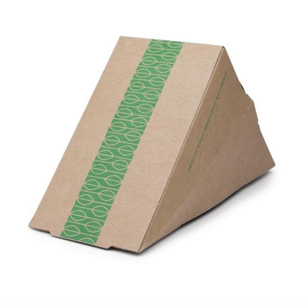 Composteerbare kraft sandwich boxen | 500 stuks | 72x123x123(h)mm