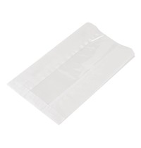 Vegware Composteerbare glassine papieren zakjes met kijkvenster | 500 stuks | 152x216x254(h)mm