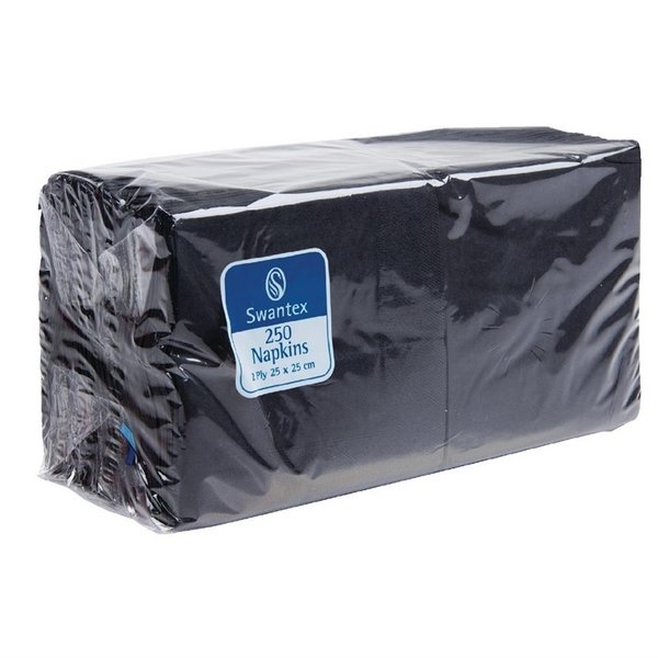 Zwarte Servetten | Voor GAS-F980 | 2 Laags | 2000 Stuks | 25x25cm