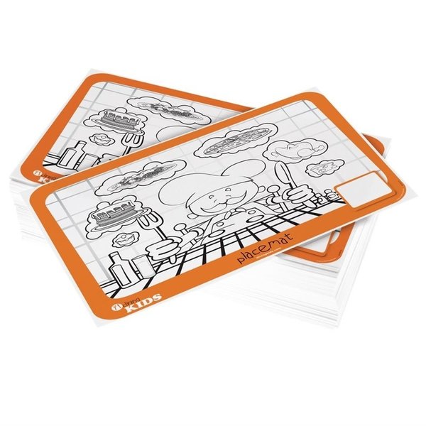 Placemat kids om in te kleuren | 200 stuks | 40x30x20(h)mm