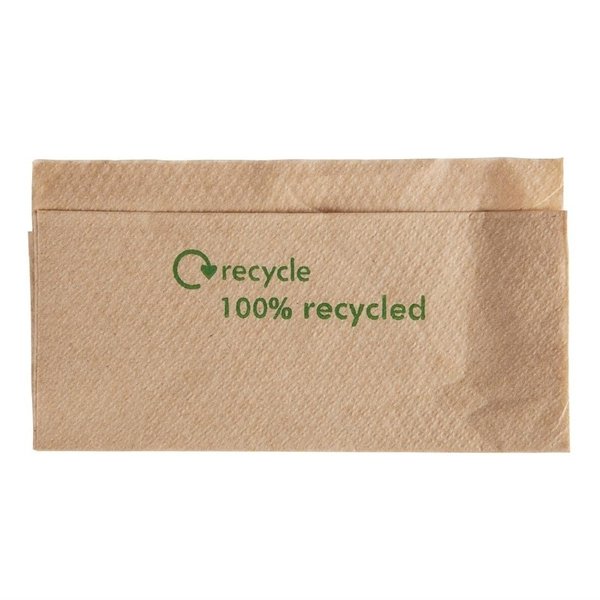 Composteerbare servetten van kraftpapier | 6000 stuks | 1 laags  | 30x32cm