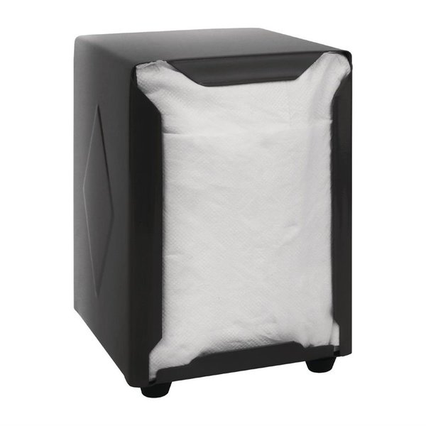 RVS servetten dispenser zwart | 90X107X120(h)mm