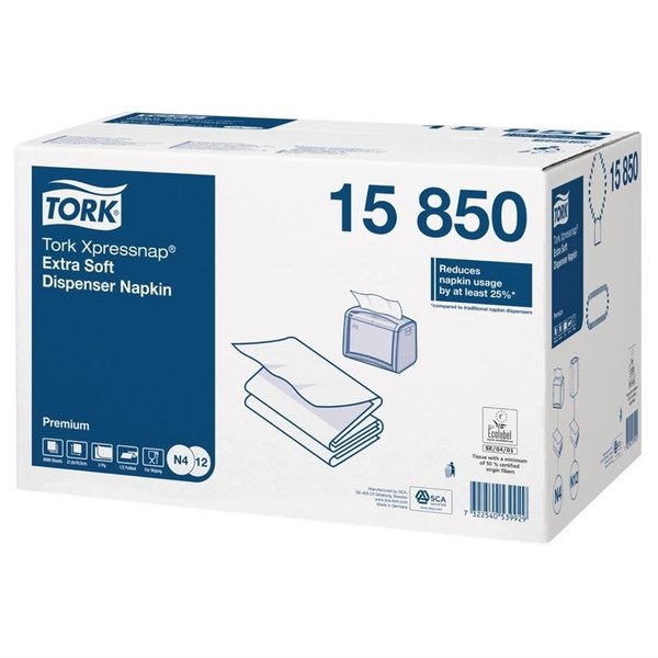 Xpressnap ultra zachte servetten | 8000 stuks | 2 laags & Z gevouwen | 404x353x559(h)mm