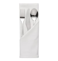 Mitre Essentials Tafelservetten | OCASSIONS | Polyester | Wit | 10 stuks | 510x510mm 