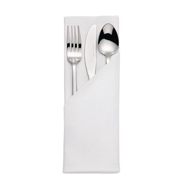 Band servet wit | 10 stuks | 100% kartoen | 55x55cm