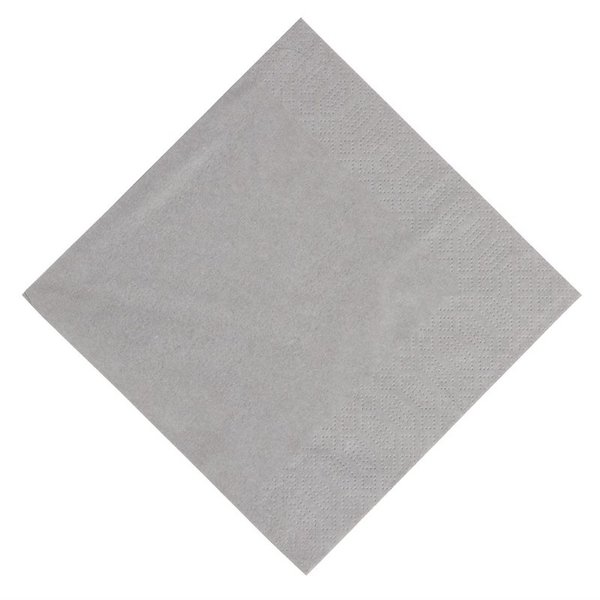Lunch servetten composteerbaar grijs | 1000 stuks | 3 laags | 33x33cm