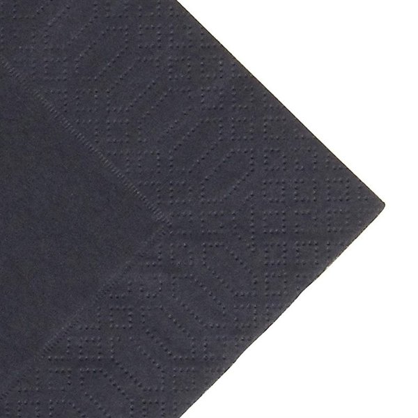 Lunch servetten composteerbaar zwart | 1000 stuks | 3 laags | 33x33cm