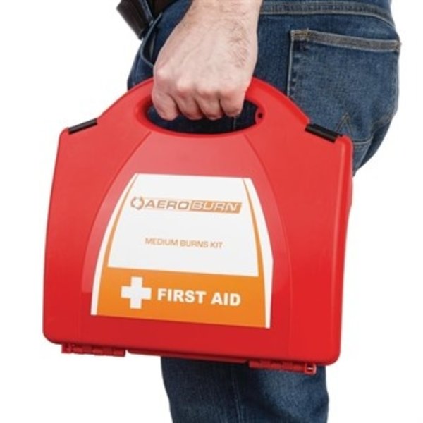 Aeroburn brandwonden set medium  | O.a. 1x fles brandwonden gel & 1x kledingschaar