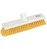 Jantex Zachte hygienische bezem 30cm geel | Machine wasbaar tot 100°C 