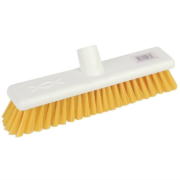 Zachte hygienische bezem 30cm geel | Machine wasbaar tot 100°C