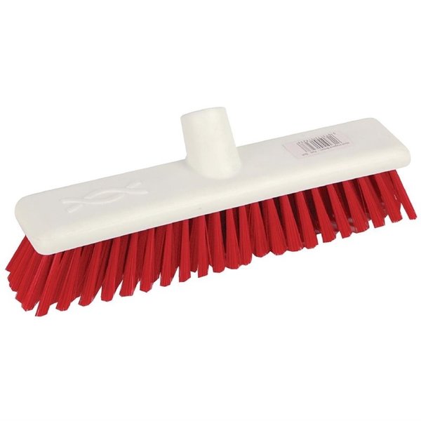 Zachte hygiënische bezem 30cm rood | Machine wasbaar tot 100°C