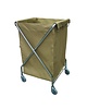 Jantex Linnenwagen | Met 4 streeploze zwenkwielen  | 620x620x985(h)mm 