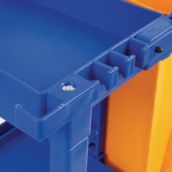 Huishoudwagen blauw | 500x980x1130(h)mm
