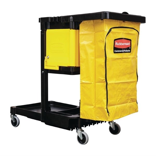 Schoonmaak trolley | Inclusief vinyl zak met rits | 1168x552x975(h)mm
