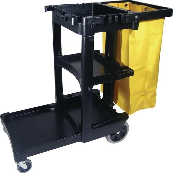 Schoonmaak trolley | Inclusief vinyl zak met rits | 1168x552x975(h)mm
