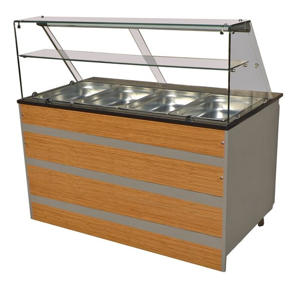 Gekoeld Buffet GN 4x 1/1 | Statisch | 230V | 1 rooster per deur | 1400x800x850/1350h)mm
